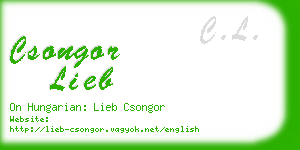 csongor lieb business card